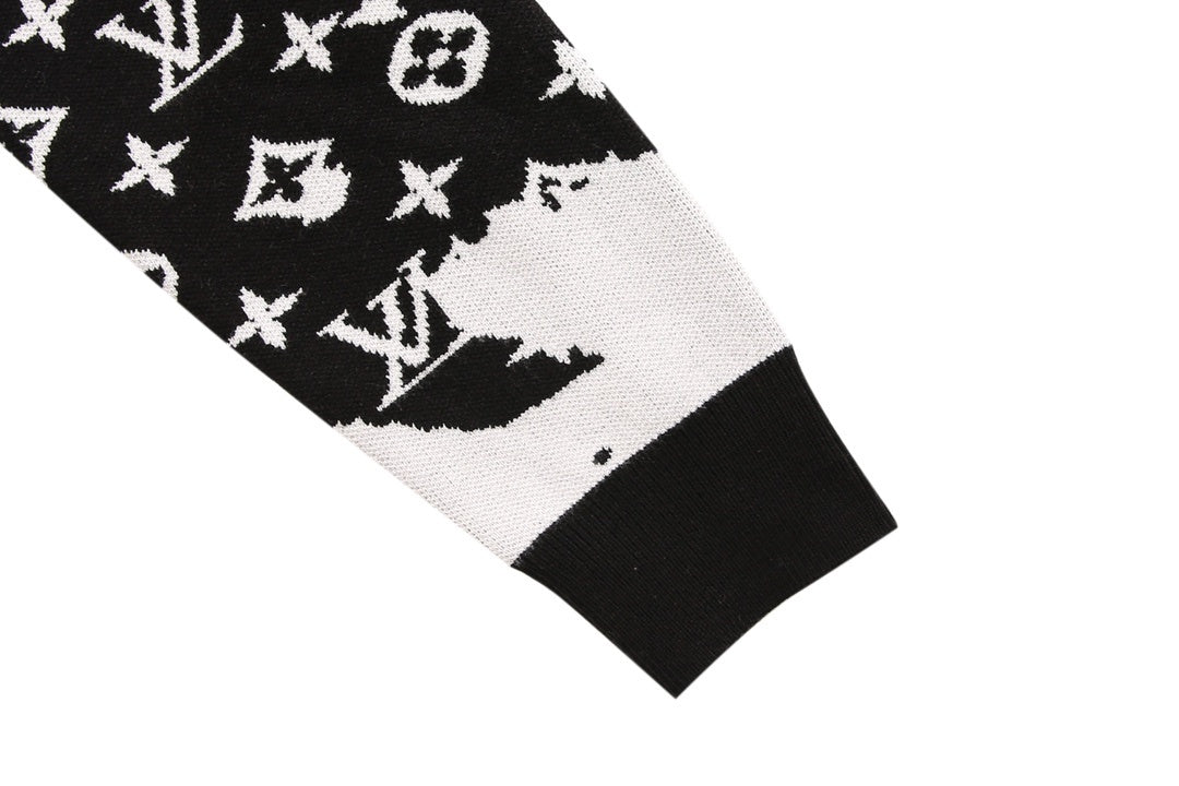 Louis Vuitton Monogram Bandana Sweater "Black-White"