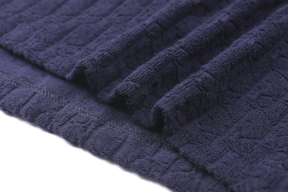 Dior Oblique T-Shirt "Navy Blue Terry Cotton"