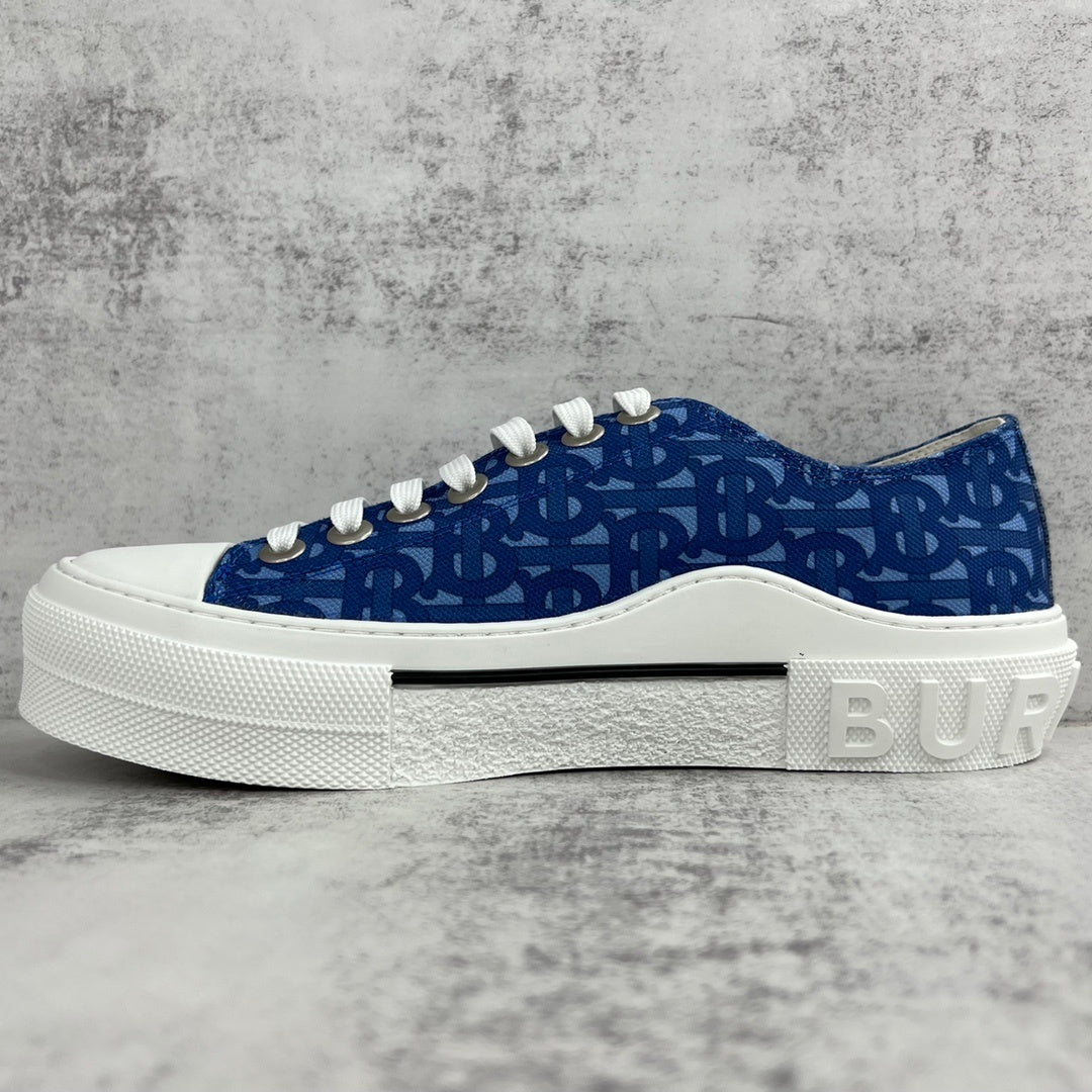 Burberry Gabardine "Blue Monogram"