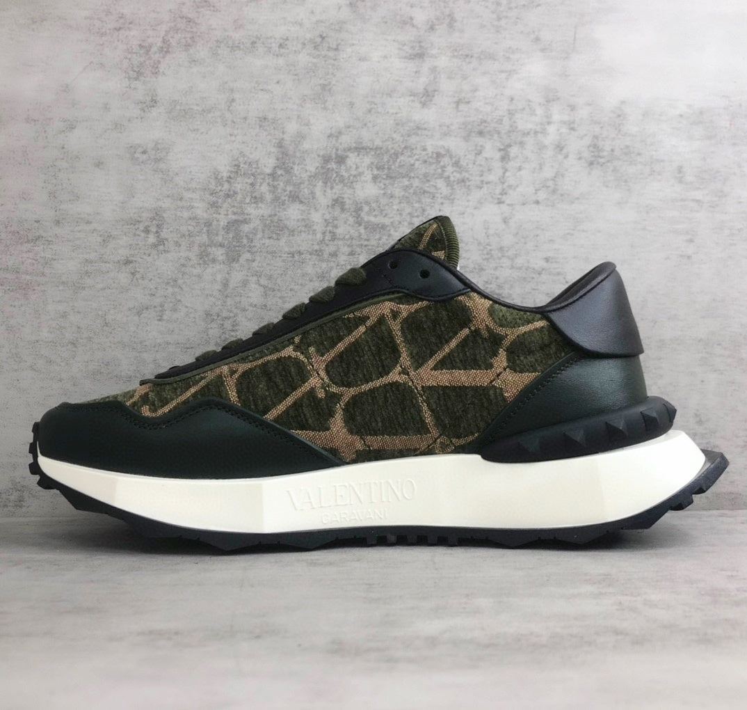 Valentino Garavani Netrunner "Green-Black-Beige Monogram"