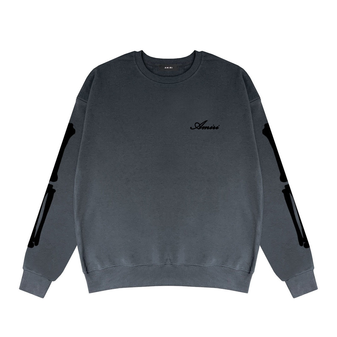 Amiri Bones Logo Sweatshirt "Grey-Black"