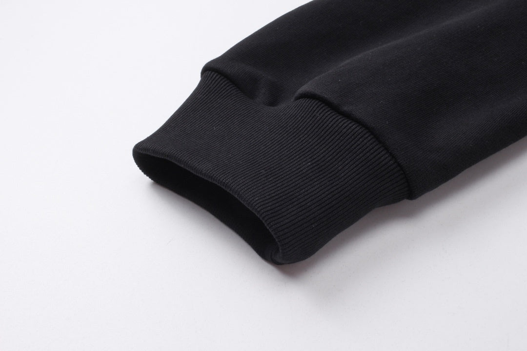 Balenciaga Mirror Logo Print Hoodie "Black-White"