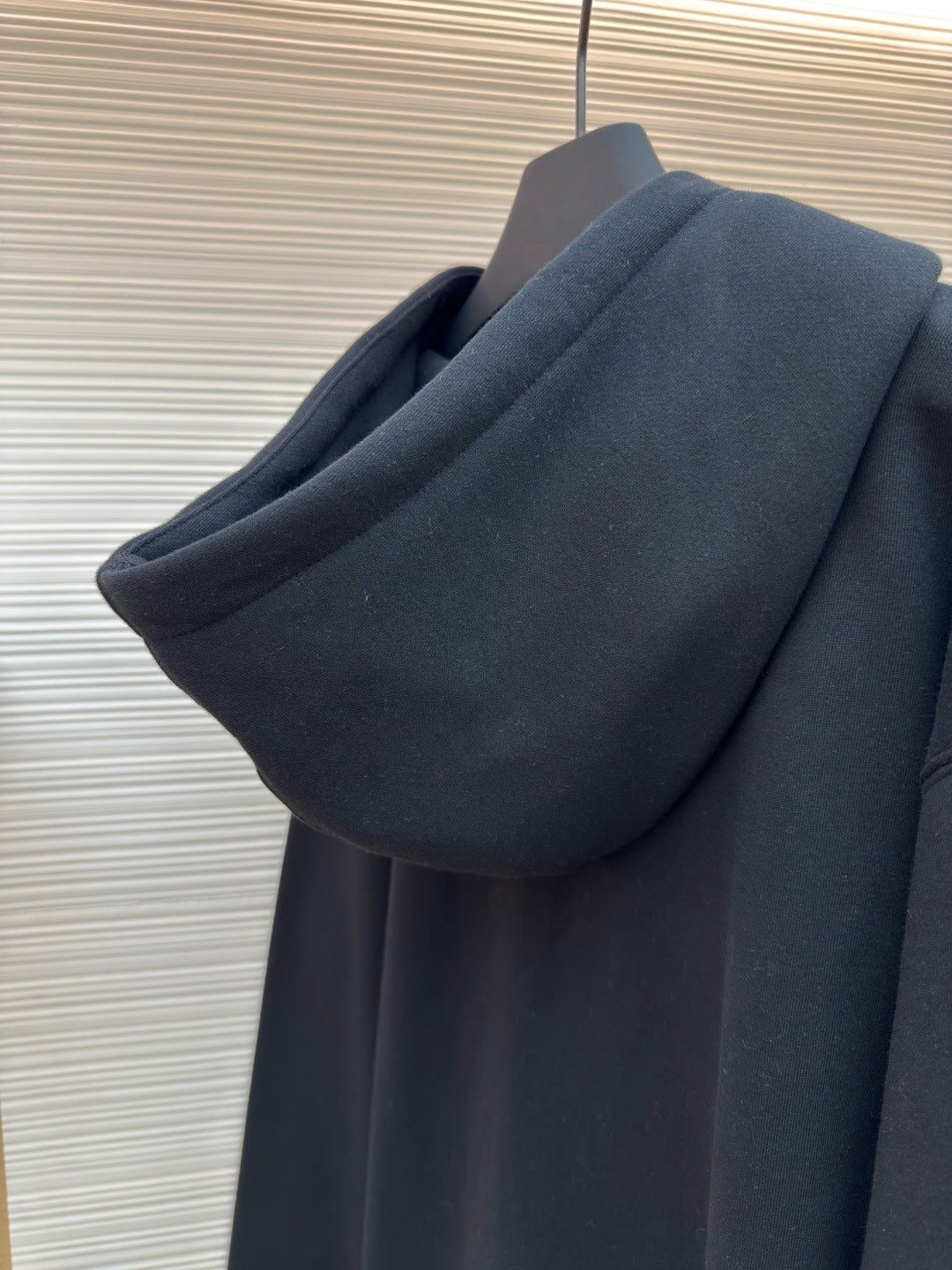 Dior CD Icon Hooded Sweatshirt "Black Cotton Fleece"