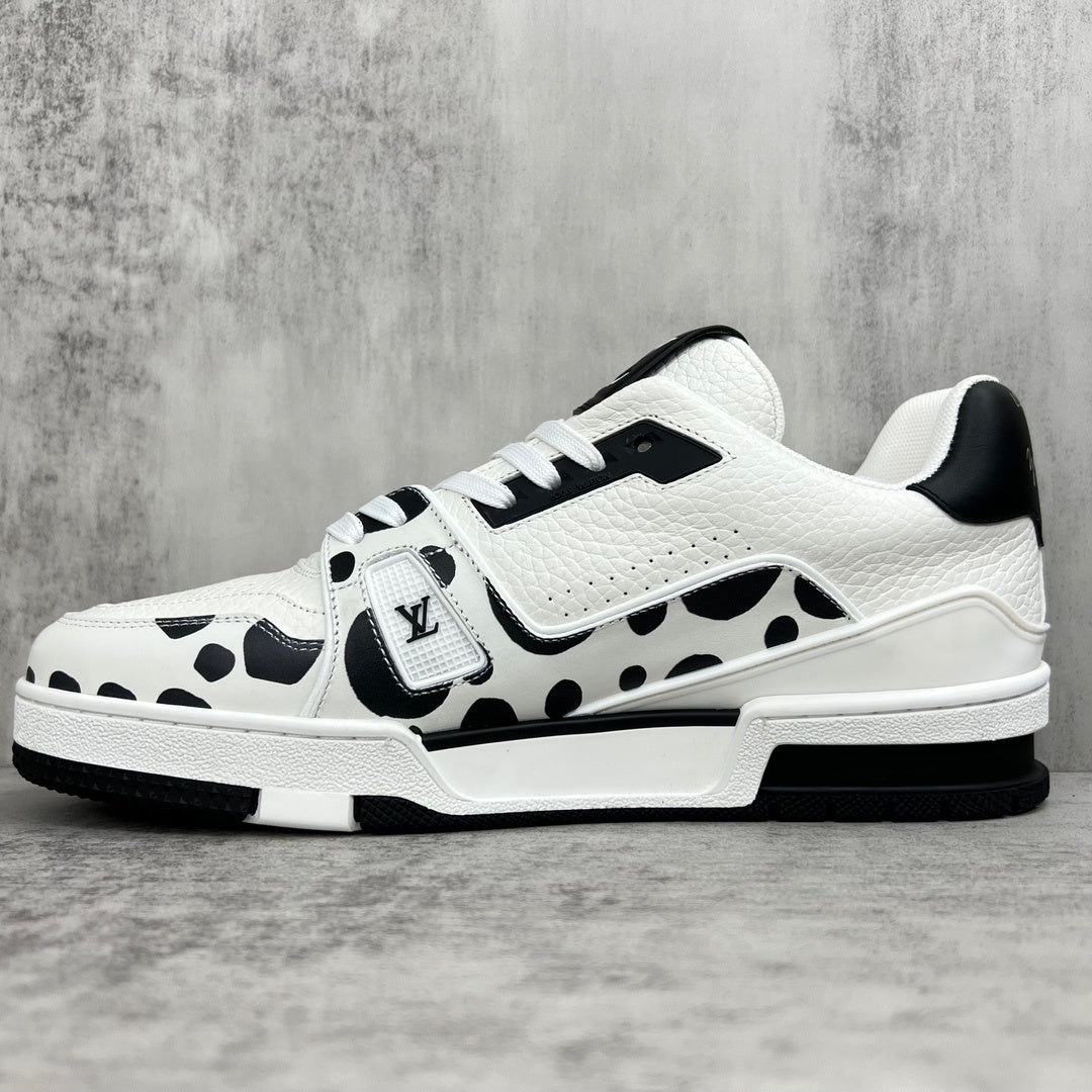 Louis Vuitton x Yayoi Kusama Trainers "Black-White"