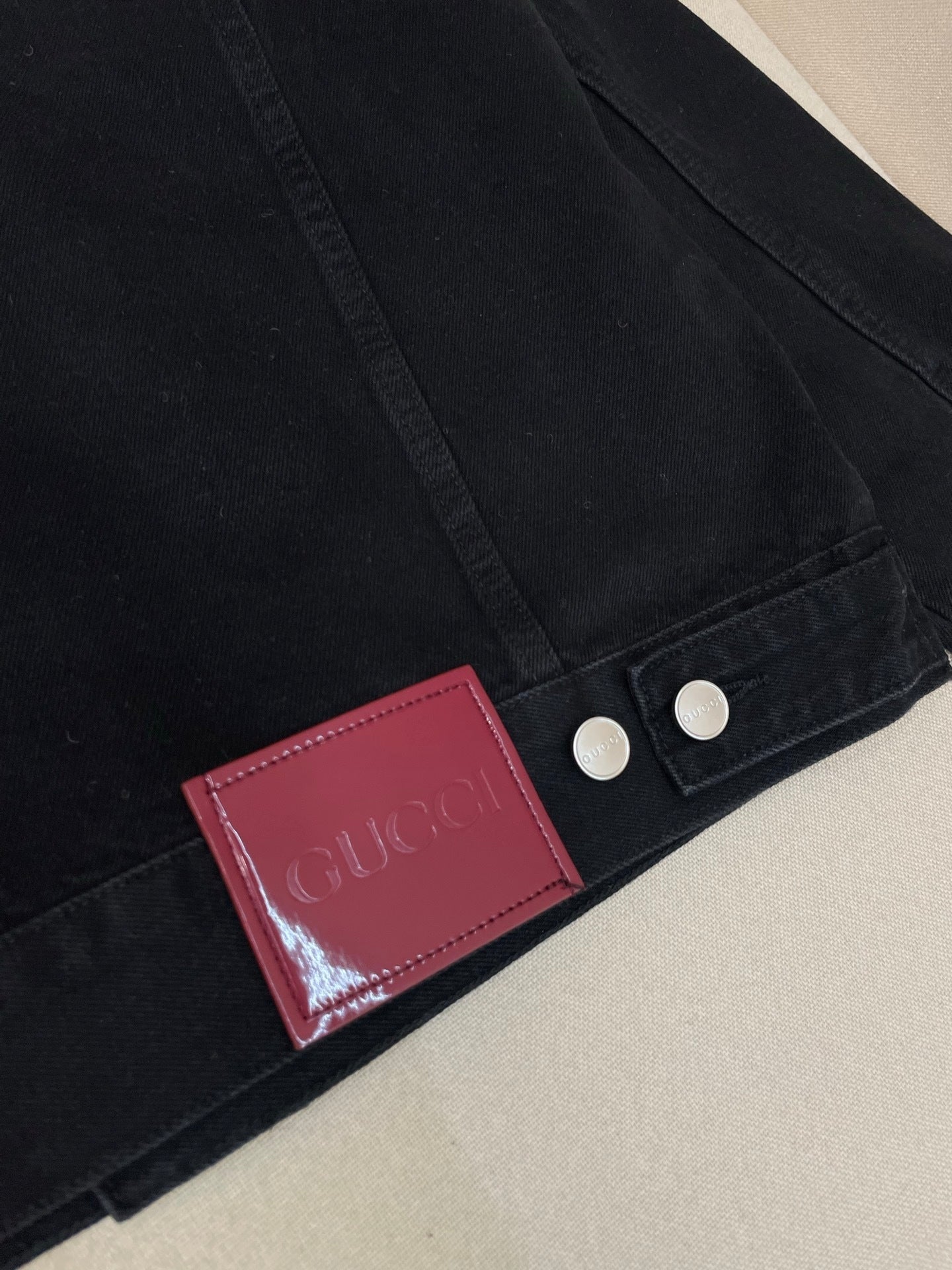 Gucci Cotton Denim Jacket with Horsebit