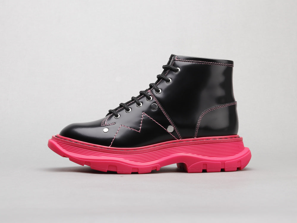 Alexander McQueen Ankle Boots "Black-Pink"