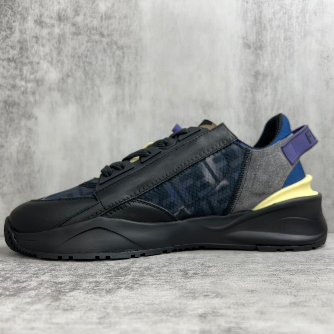 Fendi Flow "Black-Blue Monogram"