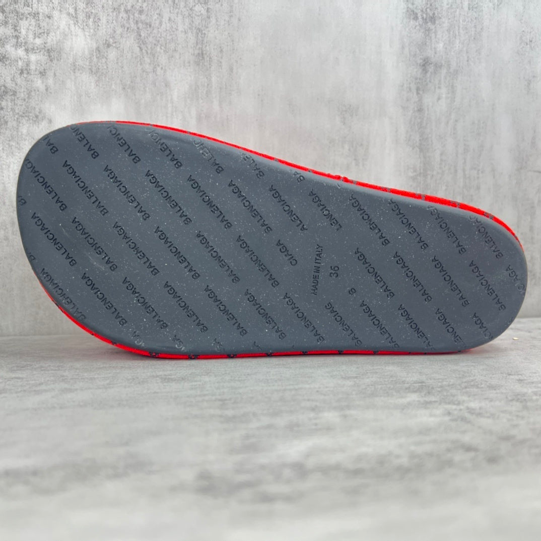 Balenciaga Slides "Red-Black"