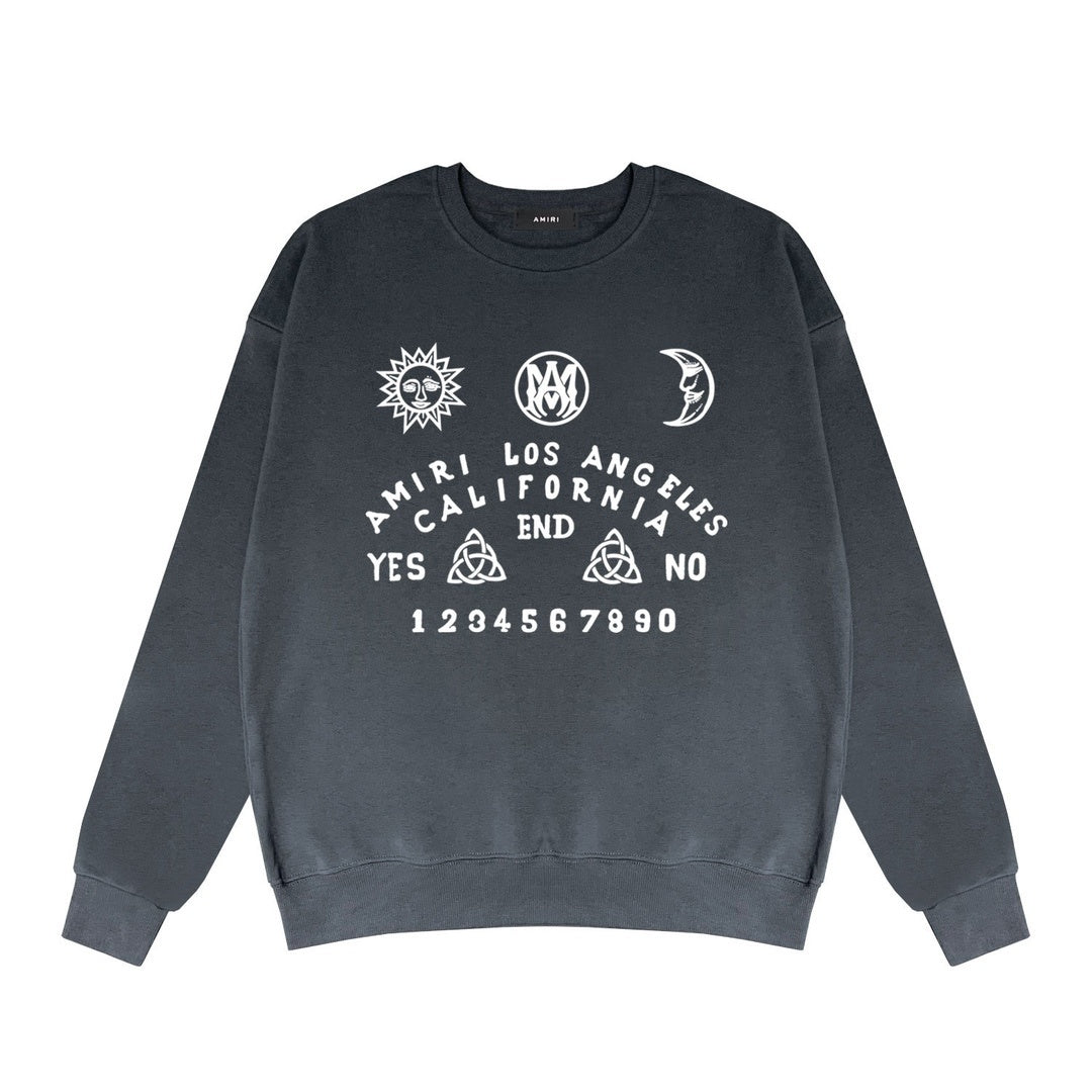Amiri Ouija Board Sweatshirt "Grey-White"