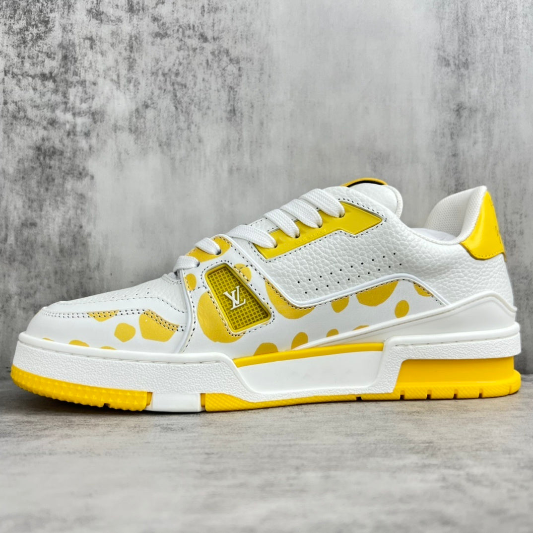 Louis Vuitton x Yayoi Kusama Trainers "Yellow-White"