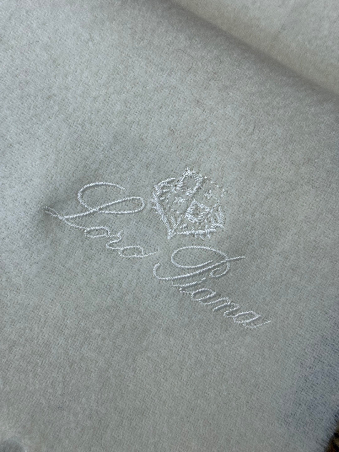 Loro Piana Cashmere Scarf "White"