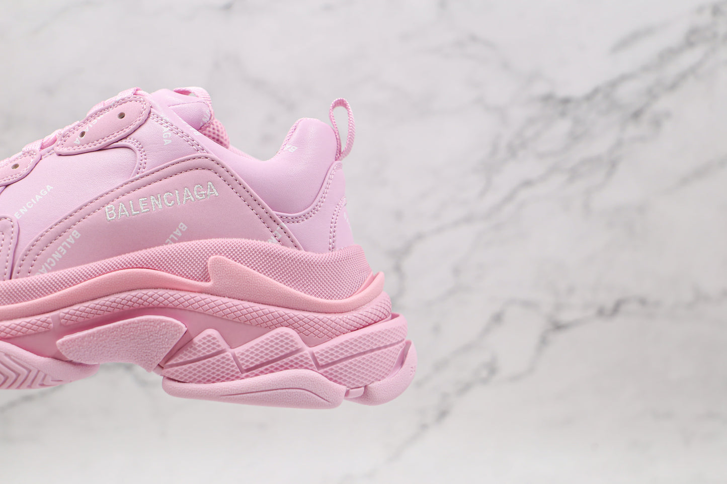 Balenciaga Triple S "Pink-All Over Logo"