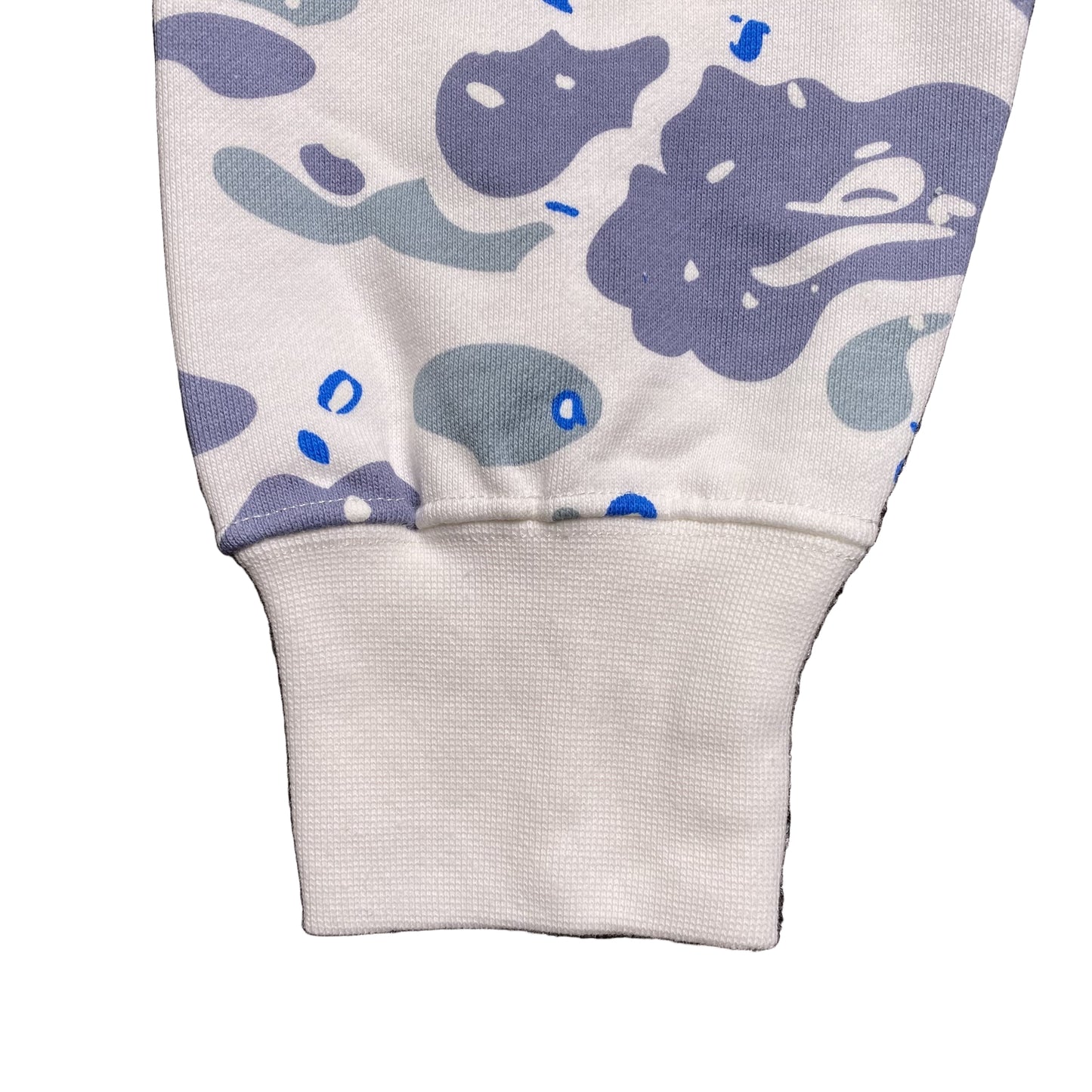 BAPE Space Camo Shark Full Zip Double Hoodie "White Multi"