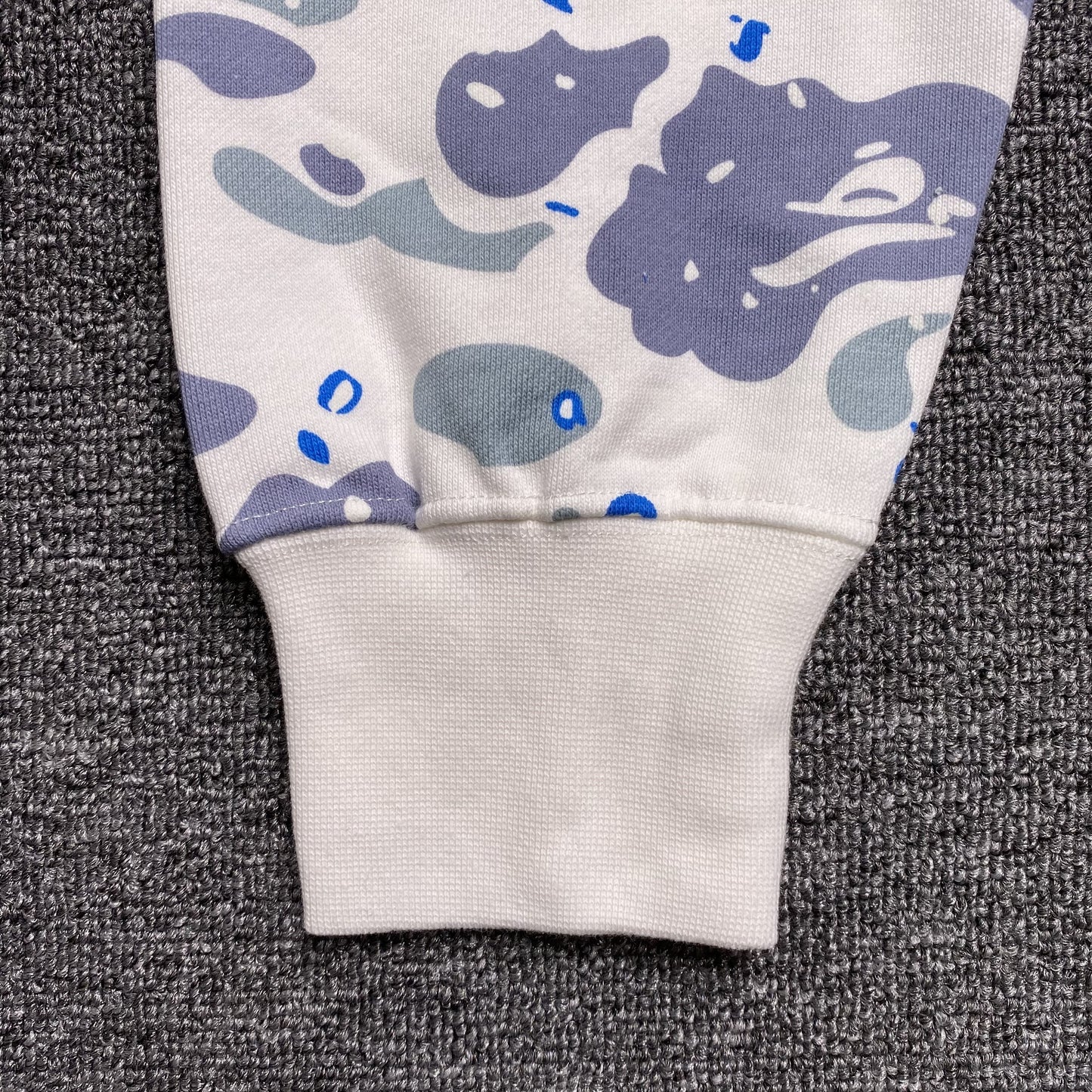 BAPE Space Camo Shark Full Zip Double Hoodie "White Multi"