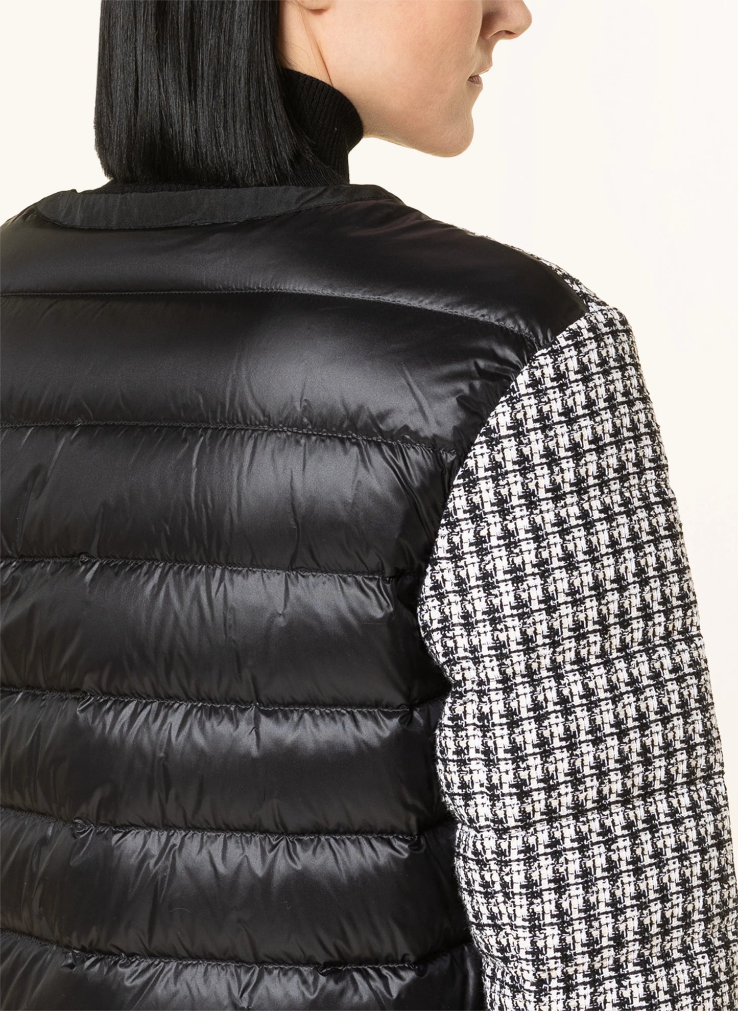 Moncler Remonay Tweed Down Jacket "Black"