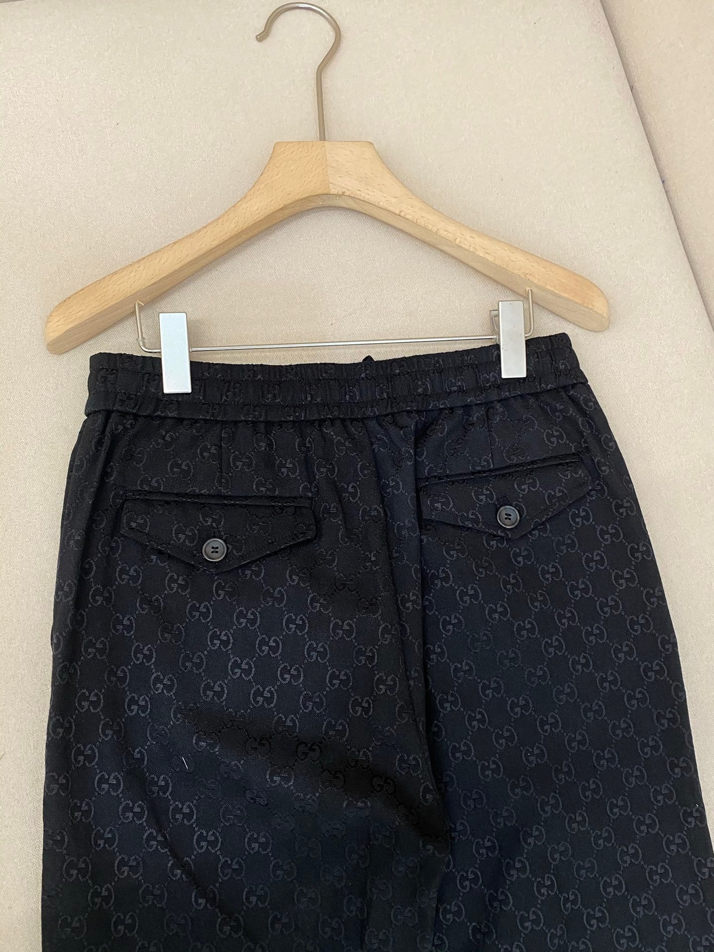 Gucci GG Canvas Track Bottoms "Dark Blue"