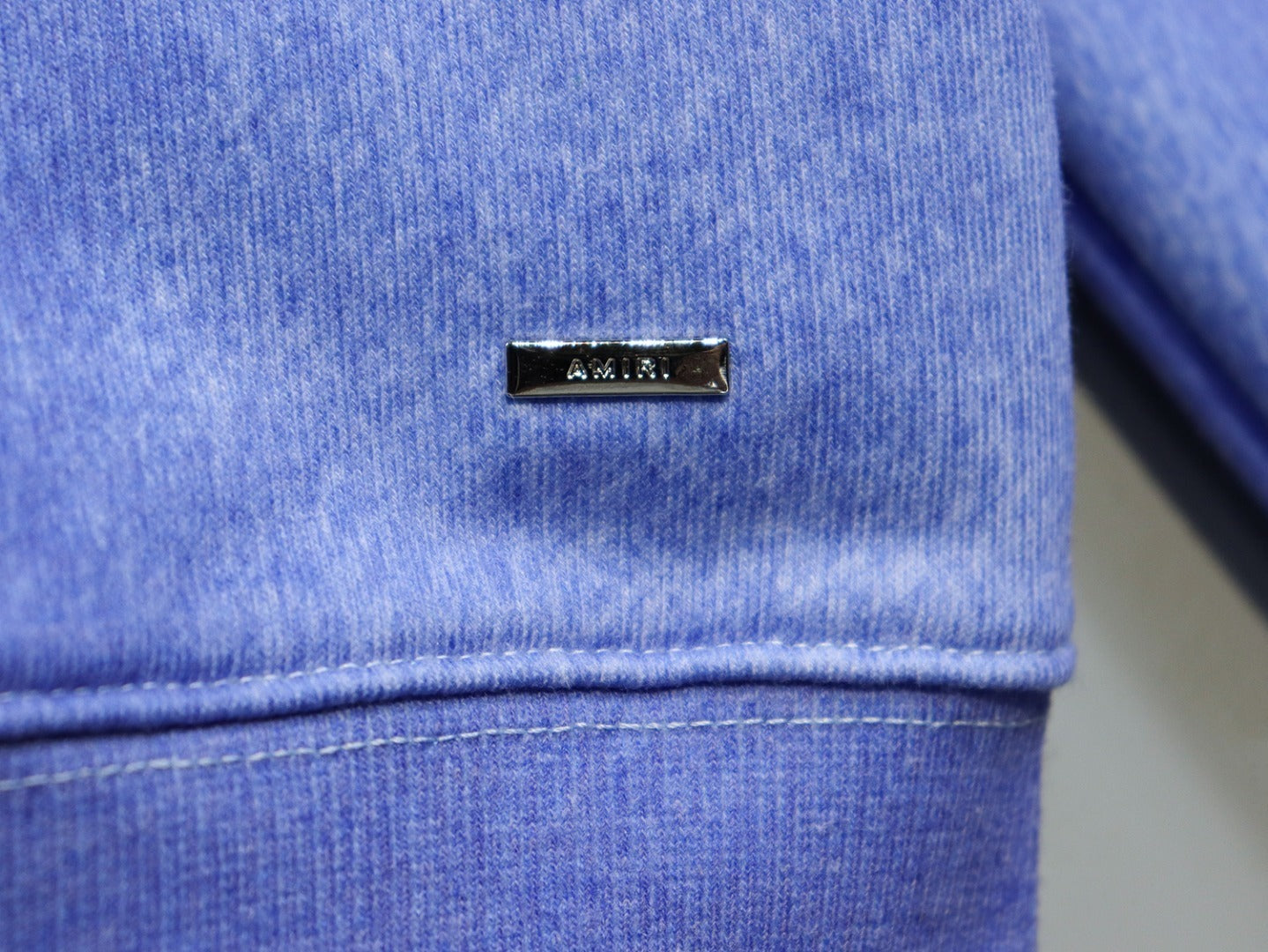 Amiri MA Bar Logo Sweatshirt "Washed Blue"