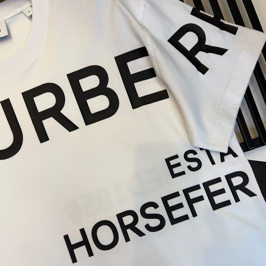 Burberry Horseferry Print Cotton T-Shirt "White"