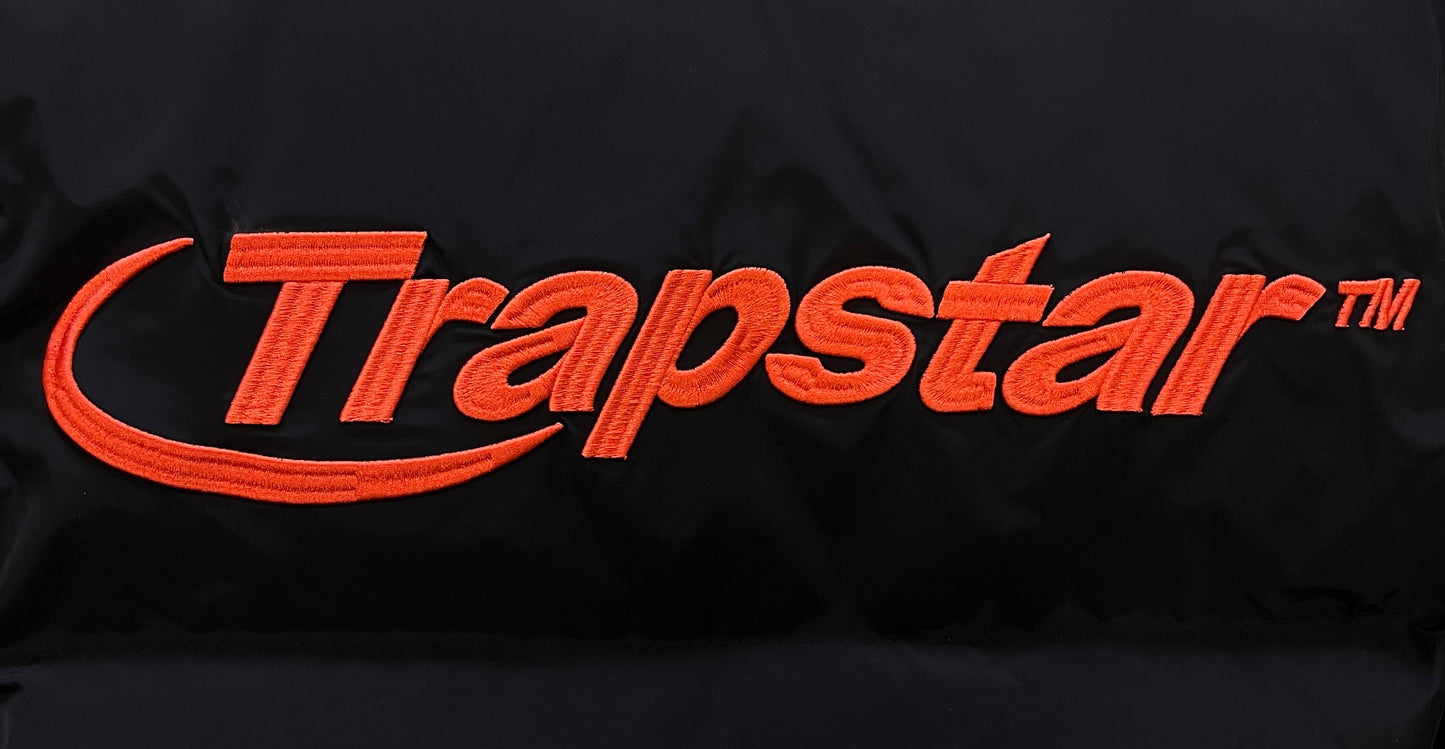 Trapstar Hyperdrive Down Jacket "Black-Orange"