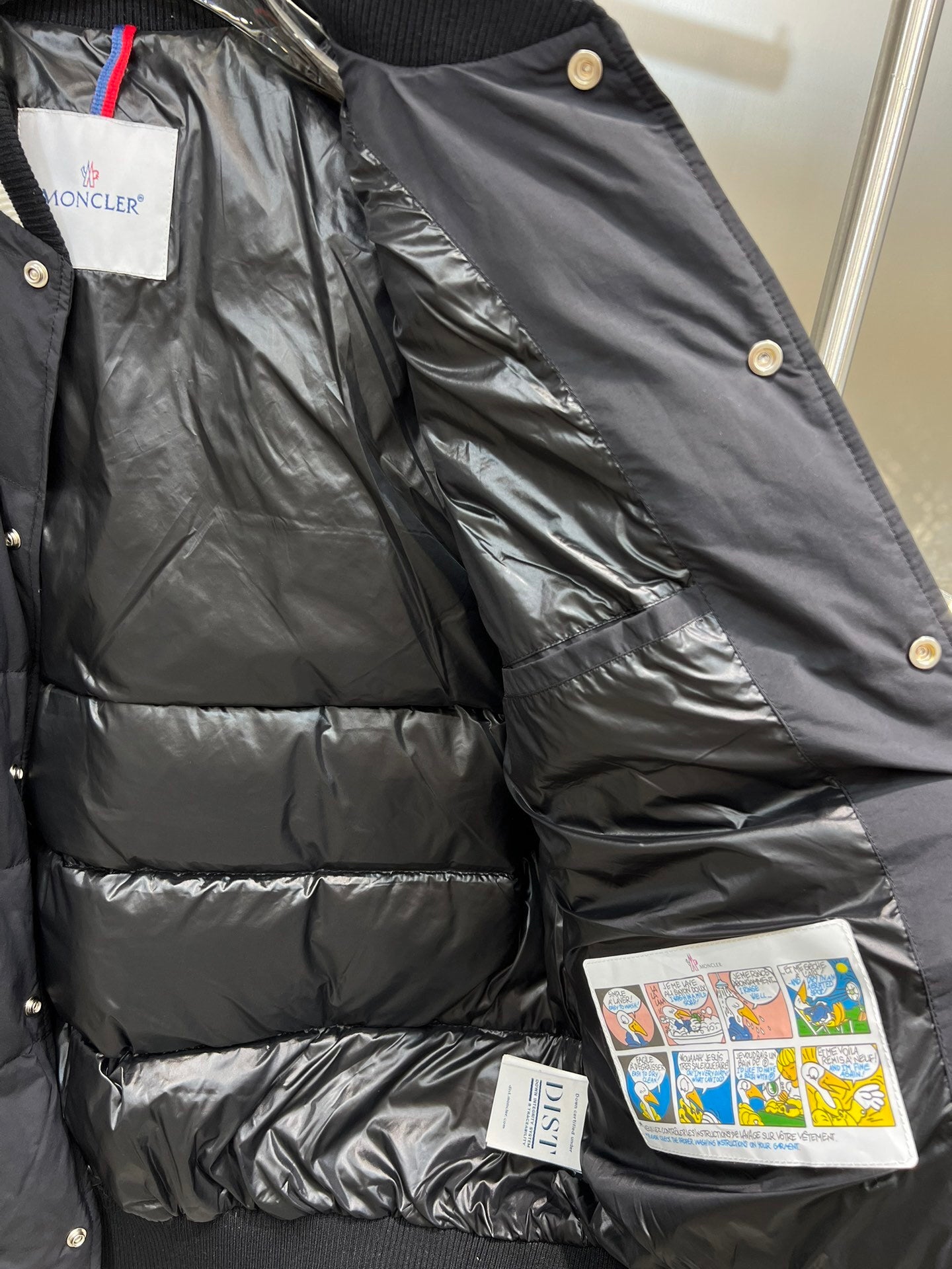 Moncler Bouchet Down Bomber Jacket "Black-White"