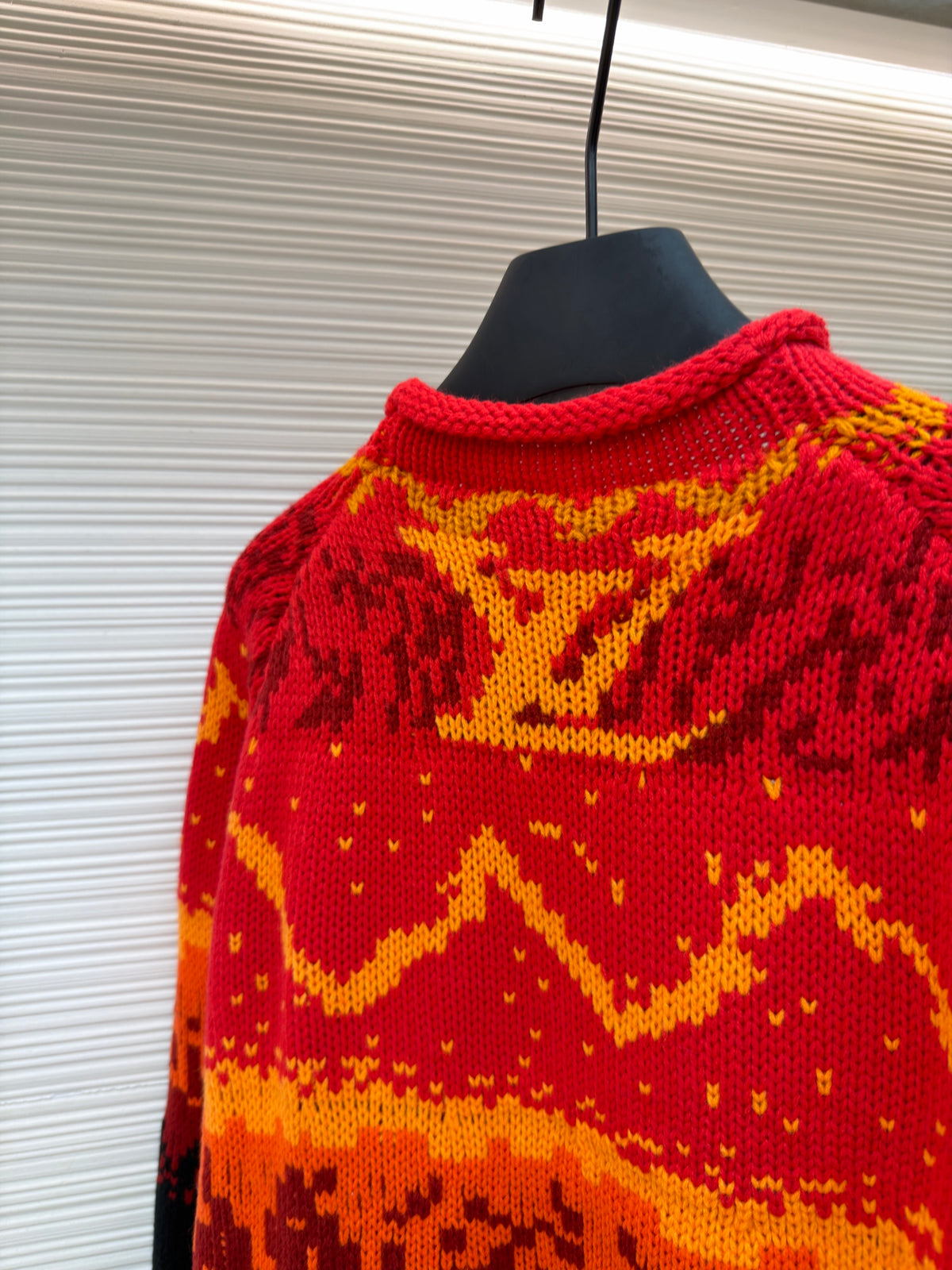 Louis Vuitton Jacquard Pullover "Lava Falls Red"