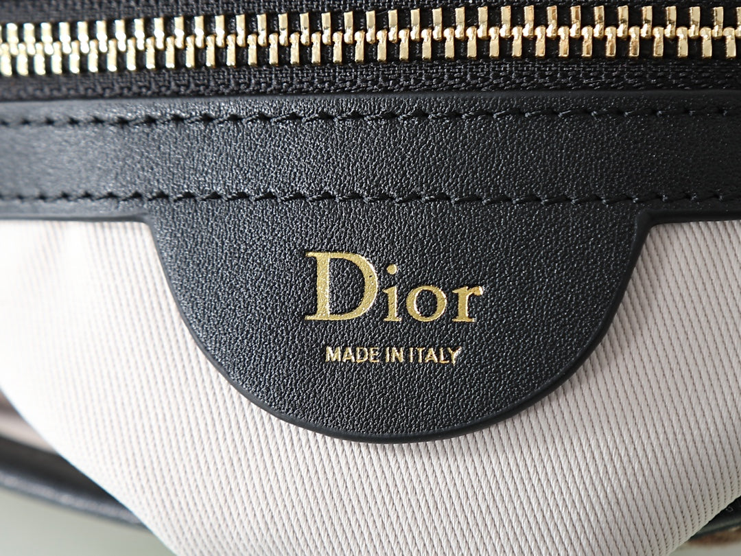 Dior Jett Mini Messenger Bag with Flap "Dior Oblique in Brown Jacquard"