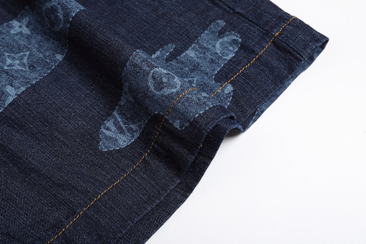Louis Vuitton Monogram Chambray Shorts
