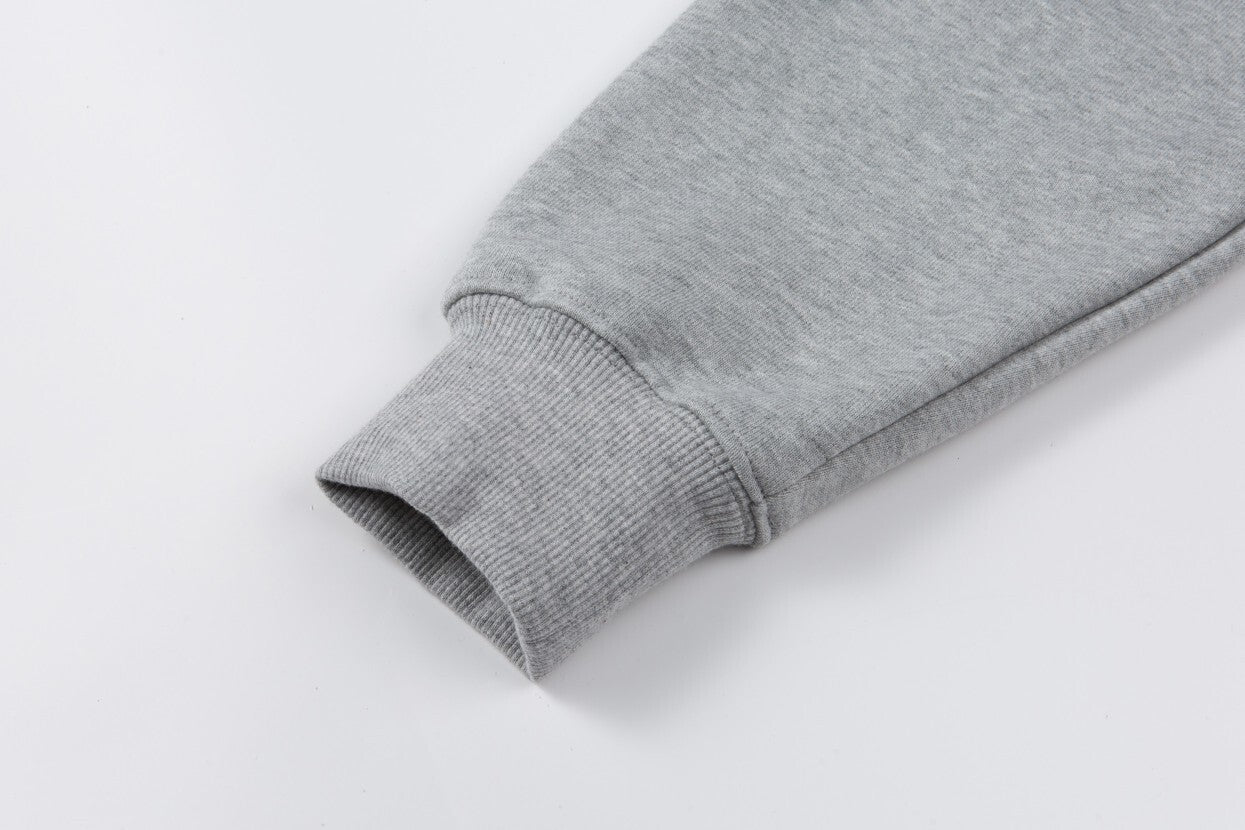 Gucci Logo Popover Hoodie "Grey"