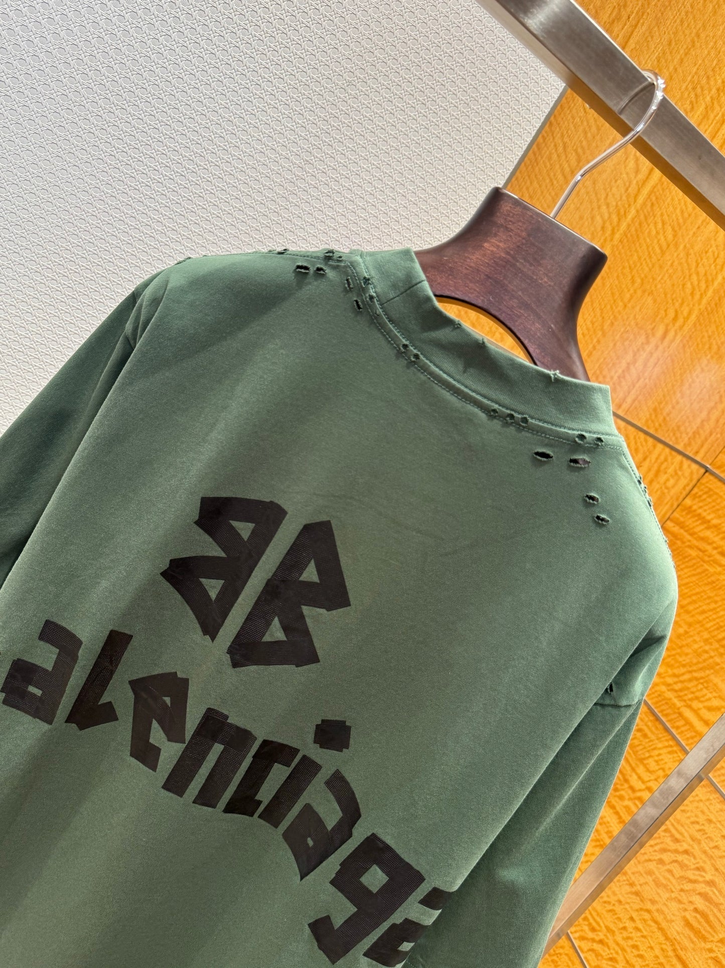 Balenciaga Tape Print T-Shirt "Green"