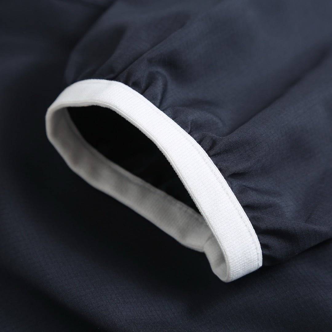 Thom Browne 4-Bar Stripe Hooded Jacket "Navy Blue"
