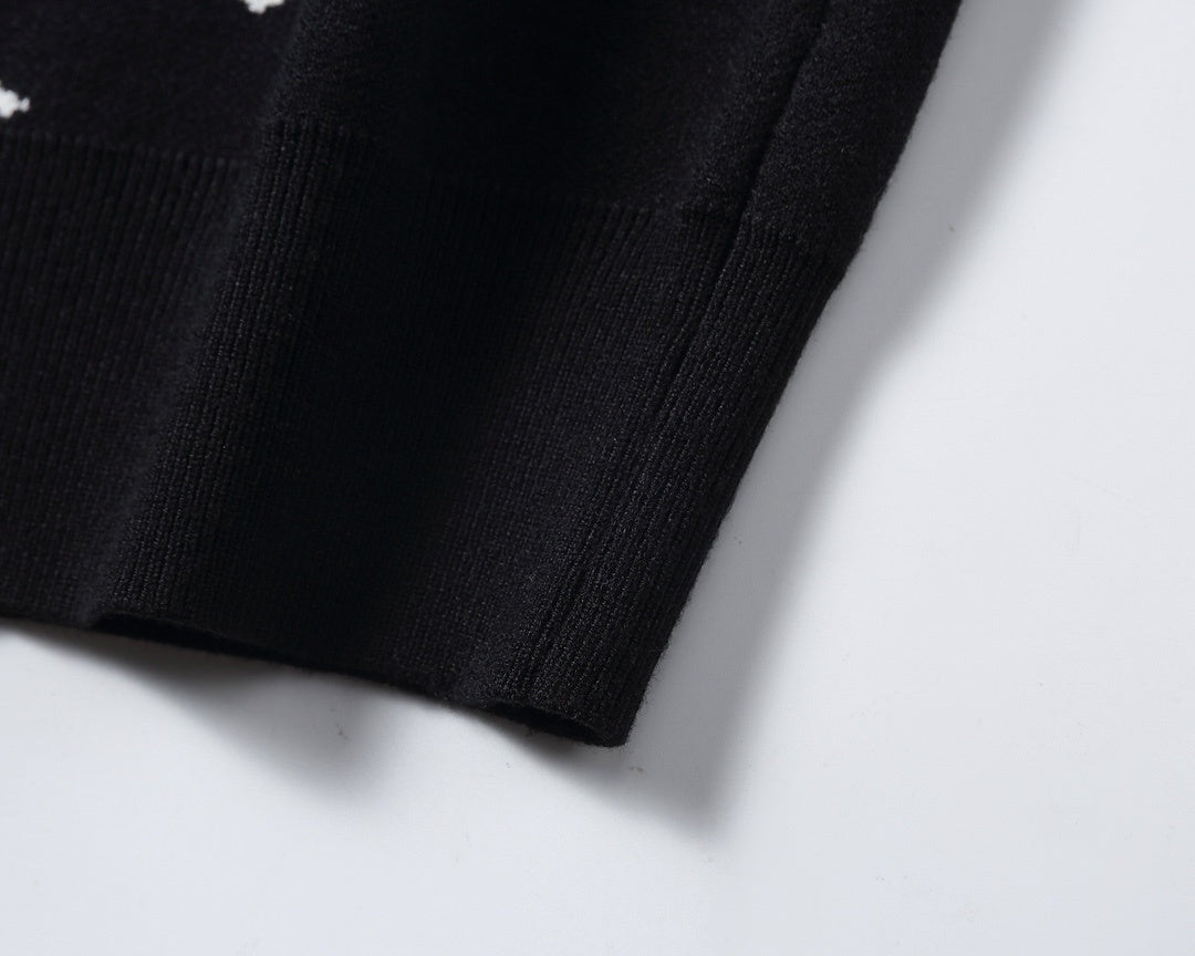 Balenciaga Logo Print Sweater "Black-White"