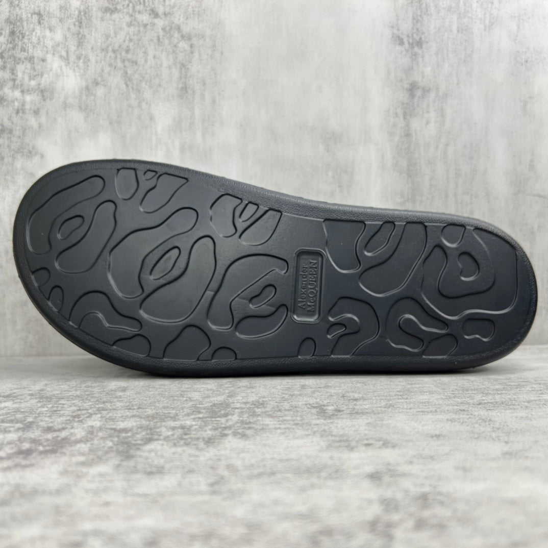 Alexander McQueen Graffiti Rubber Pool Slide "Black-White"