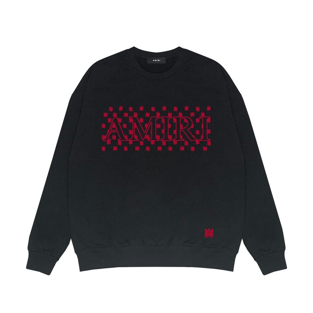 Amiri Sweatshirt "Black-Burgundy"