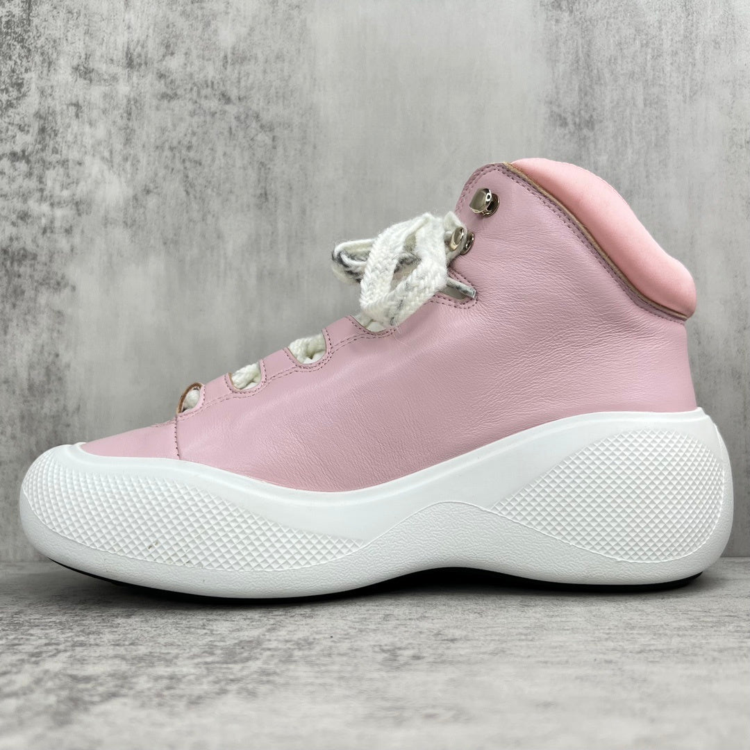 Chanel Leather Snow Boots "Pink"