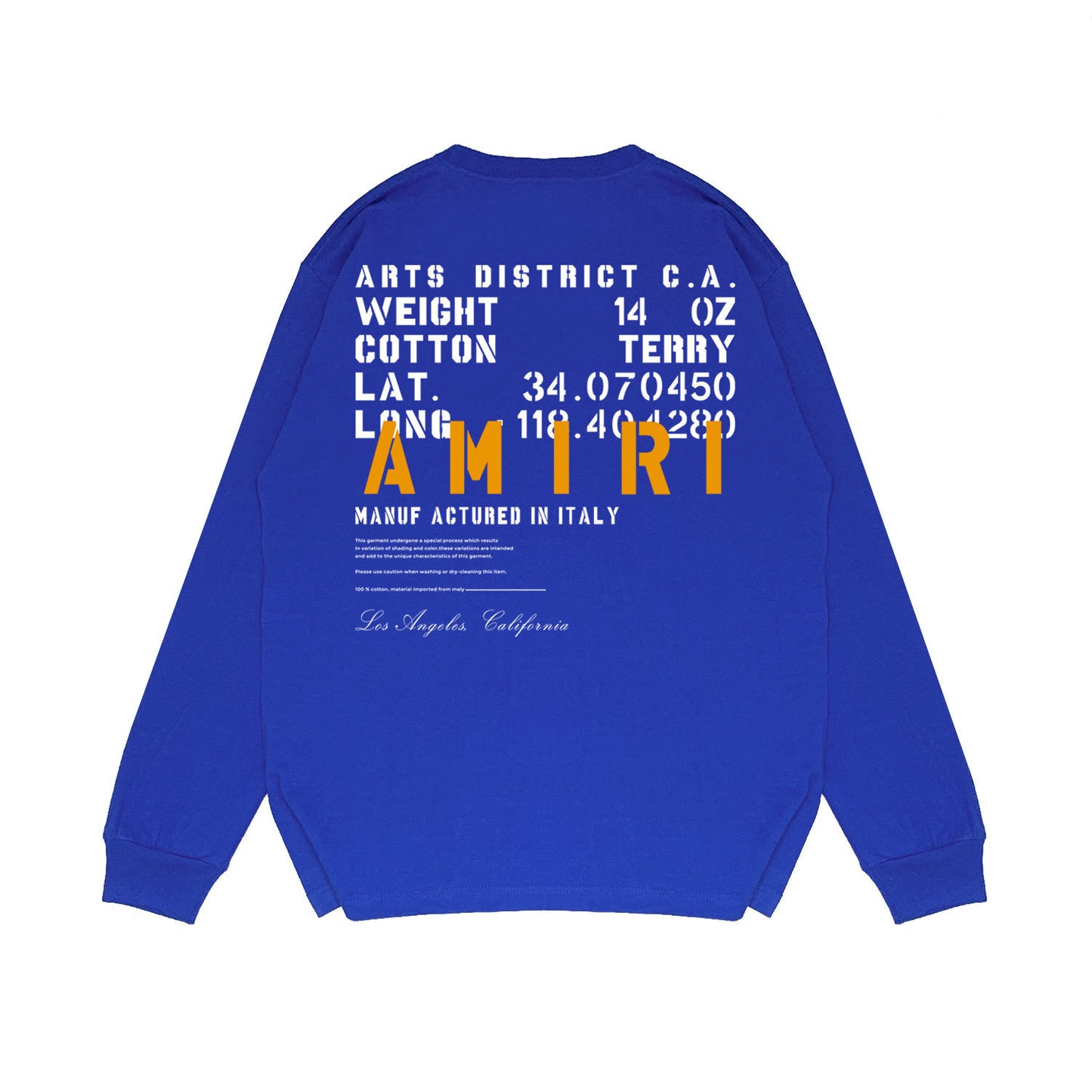 Amiri Sweatshirt "Blue-Yellow"