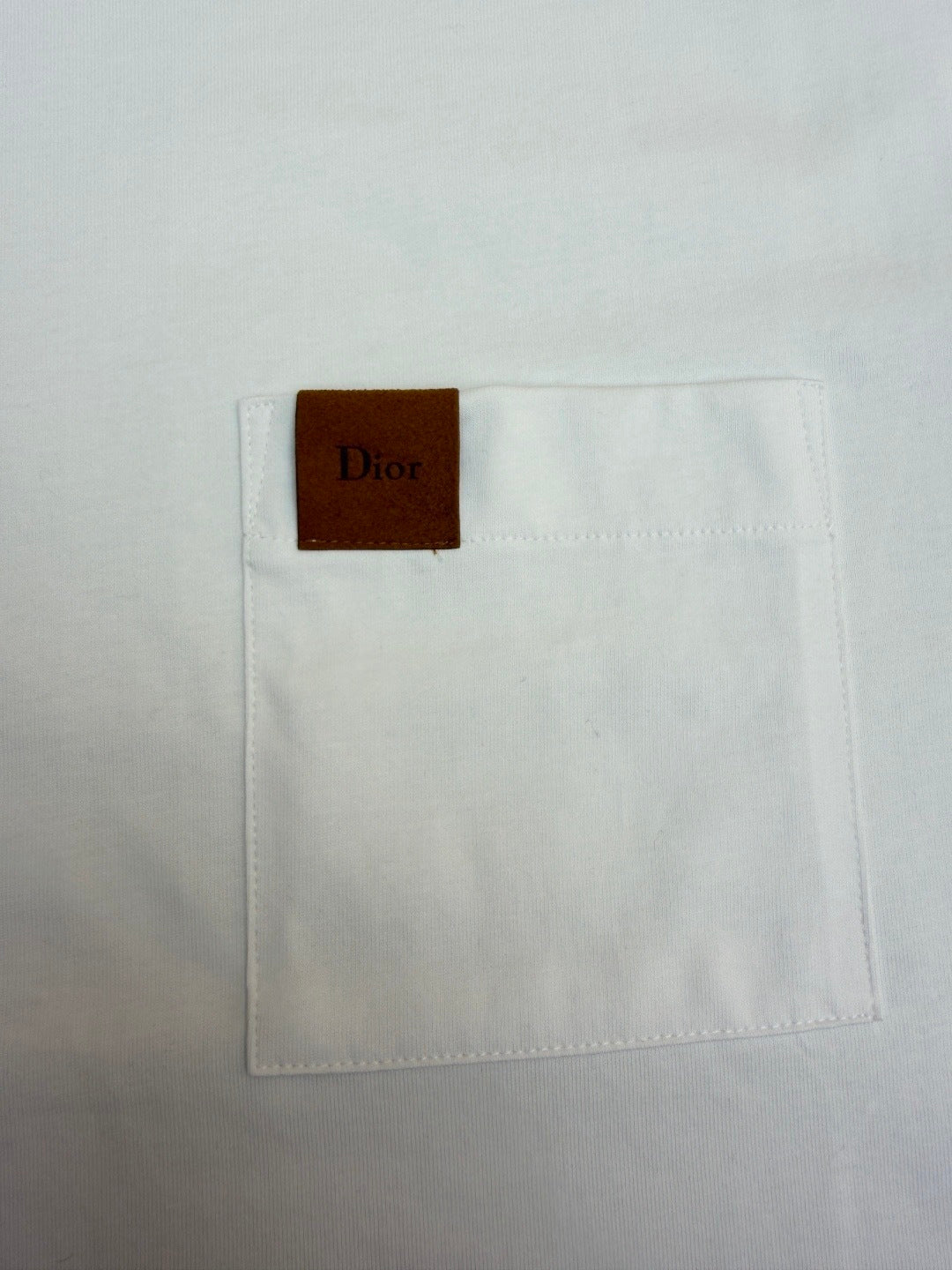 Dior T-Shirt with Pocket "White Cotton Jersey"