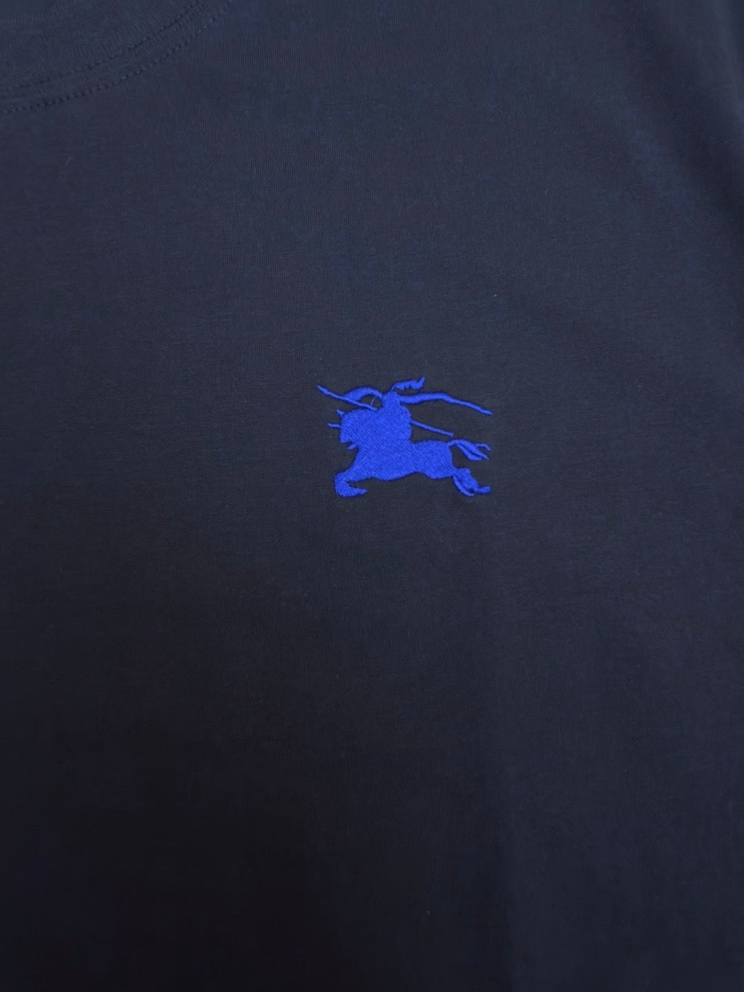 Burberry Cotton T-Shirt "Navy Blue"