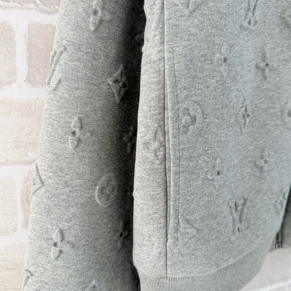 Louis Vuitton Monogram Embossed Track Top "Grey"