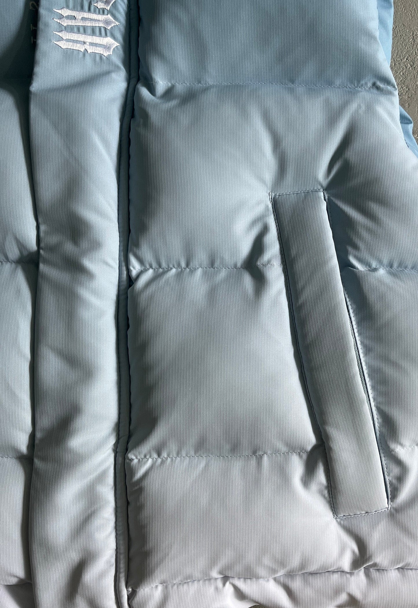 Trapstar Decoded Down Vest "Ice Blue Gradient"