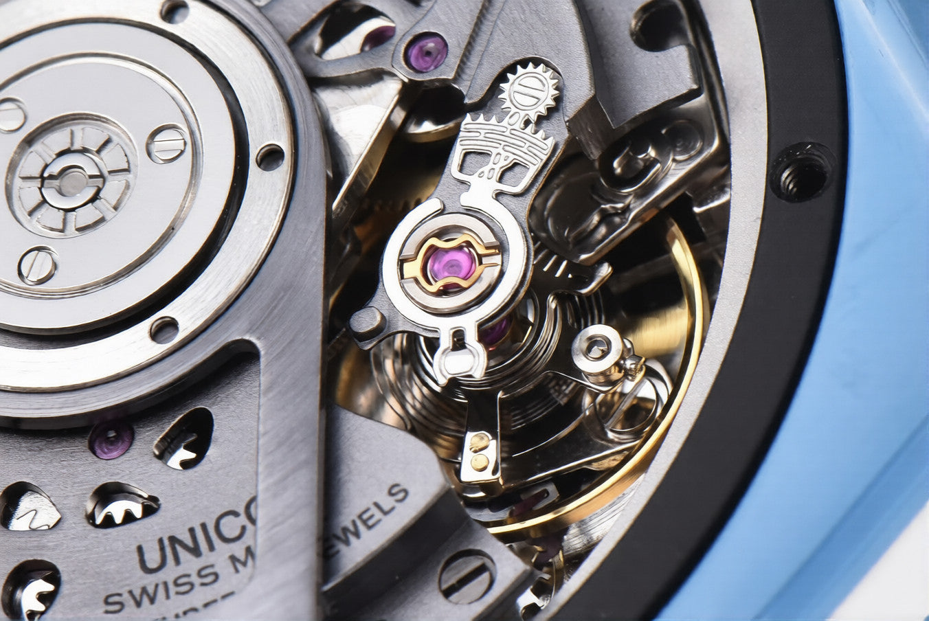 Hublot Big Bang Unico 44mm Blue Rubber Strap Skeleton Dial