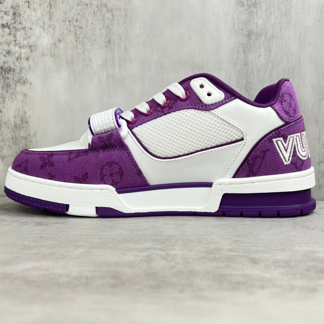 Louis Vuitton Trainers "Purple-White Denim"