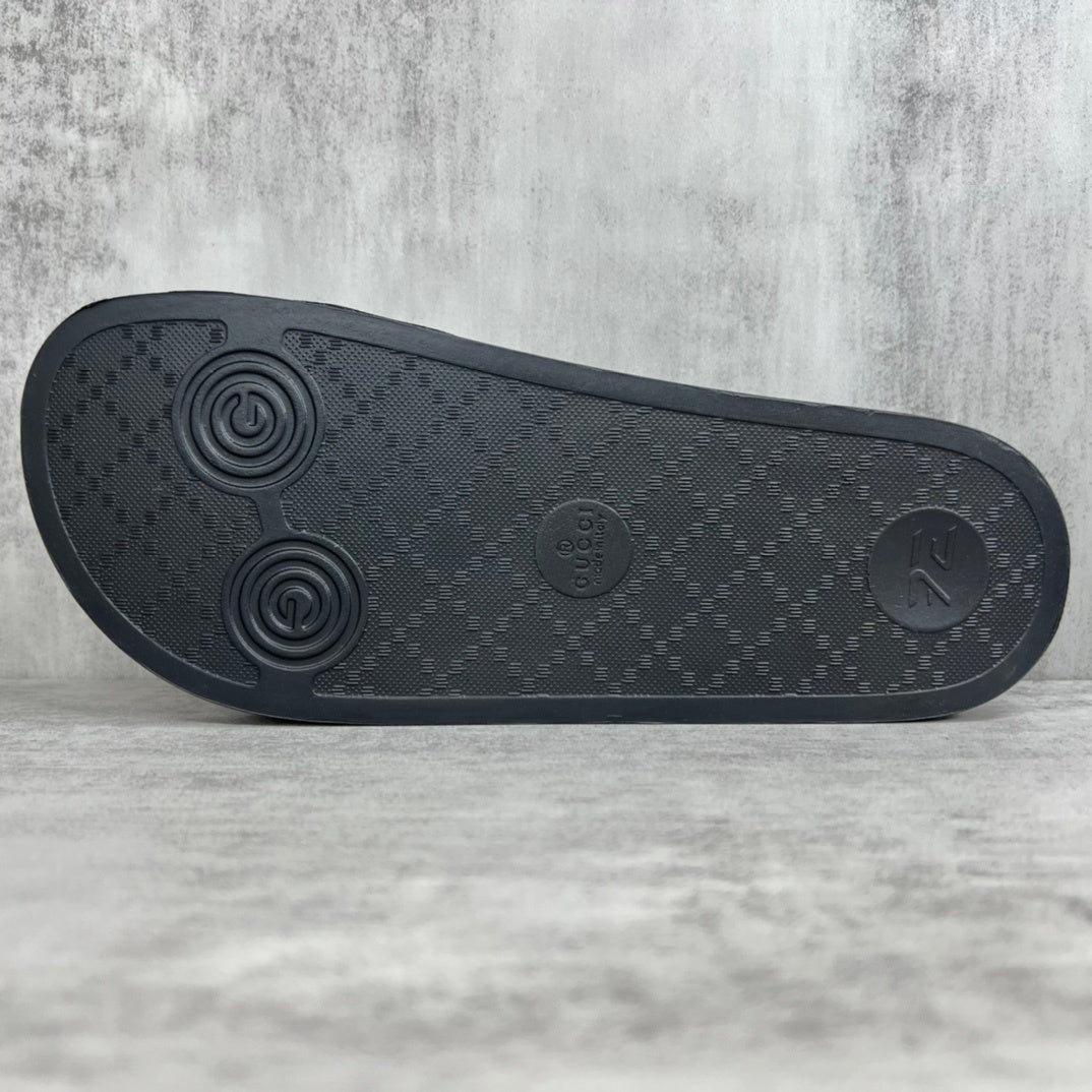 Gucci Tiger Slides "Black-Beige"