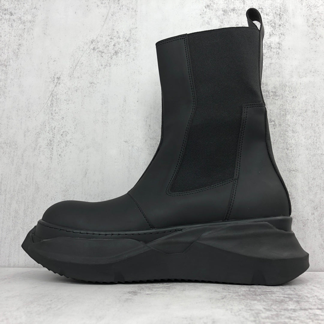 Rick Owens Abstract Beetle Boots "Black"