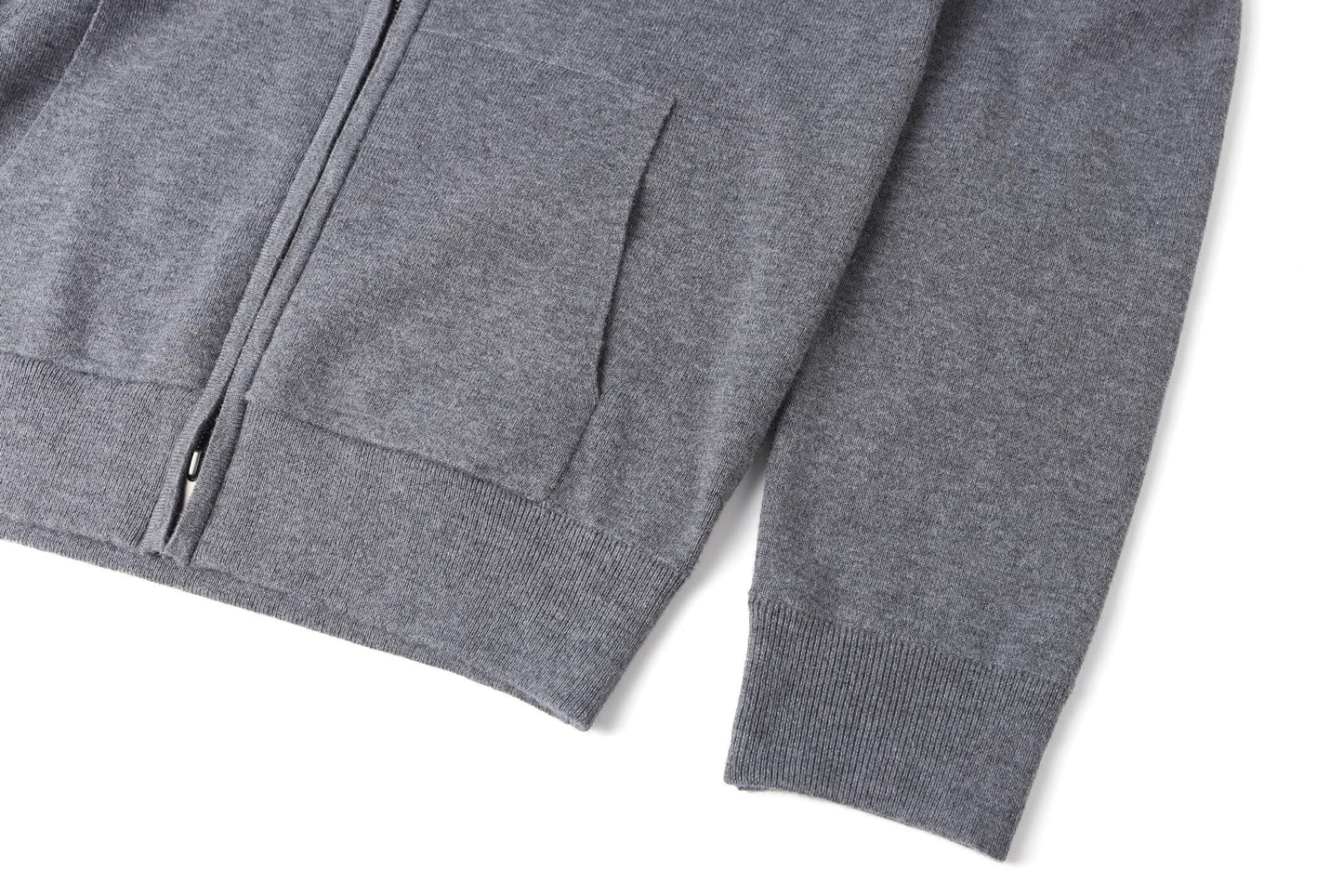 Burberry Cashmere Blend Zip Hoodie "Grey"