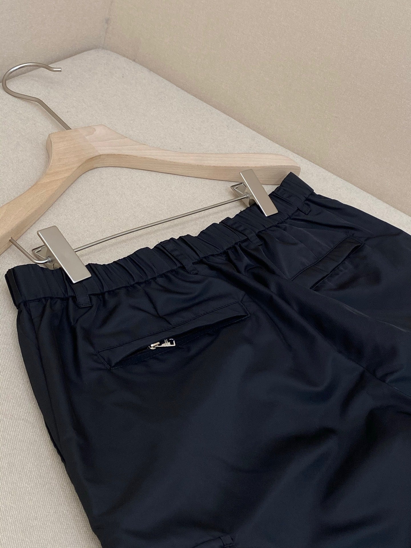Prada Re-Nylon Cargo Bermuda Shorts "Black"