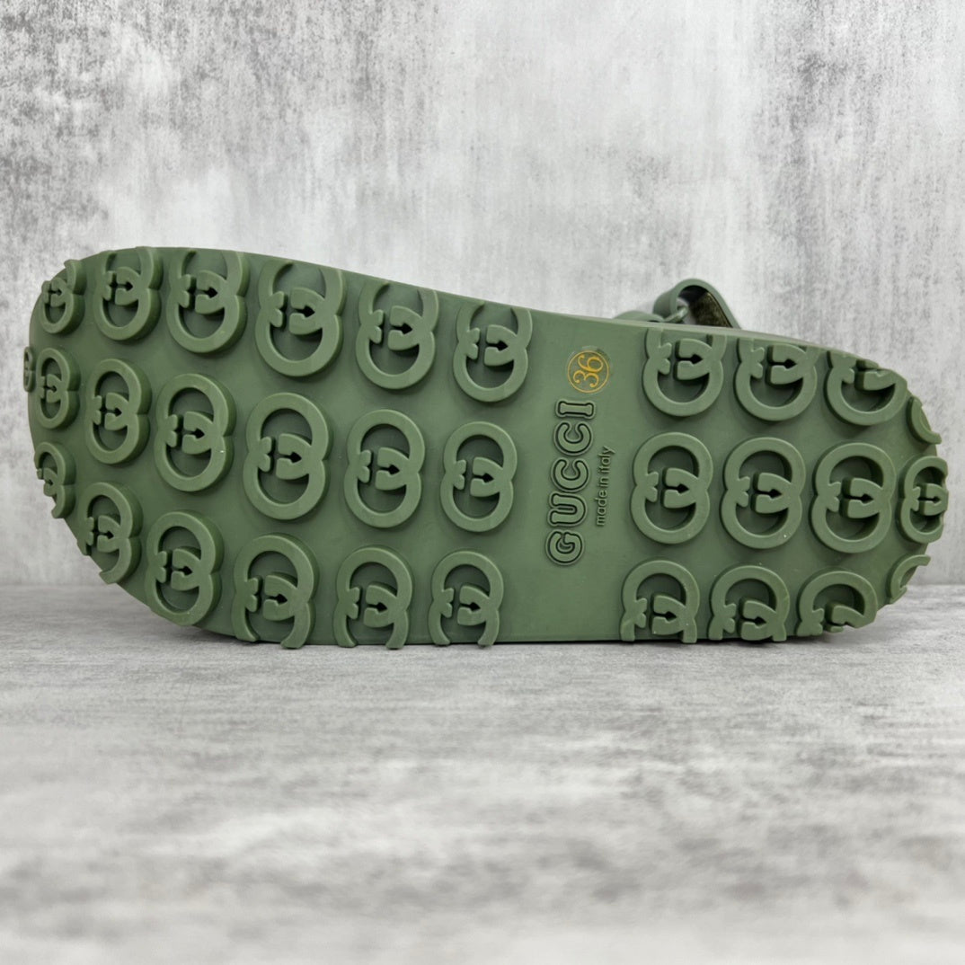 Gucci Horsebit Sandals "Green"