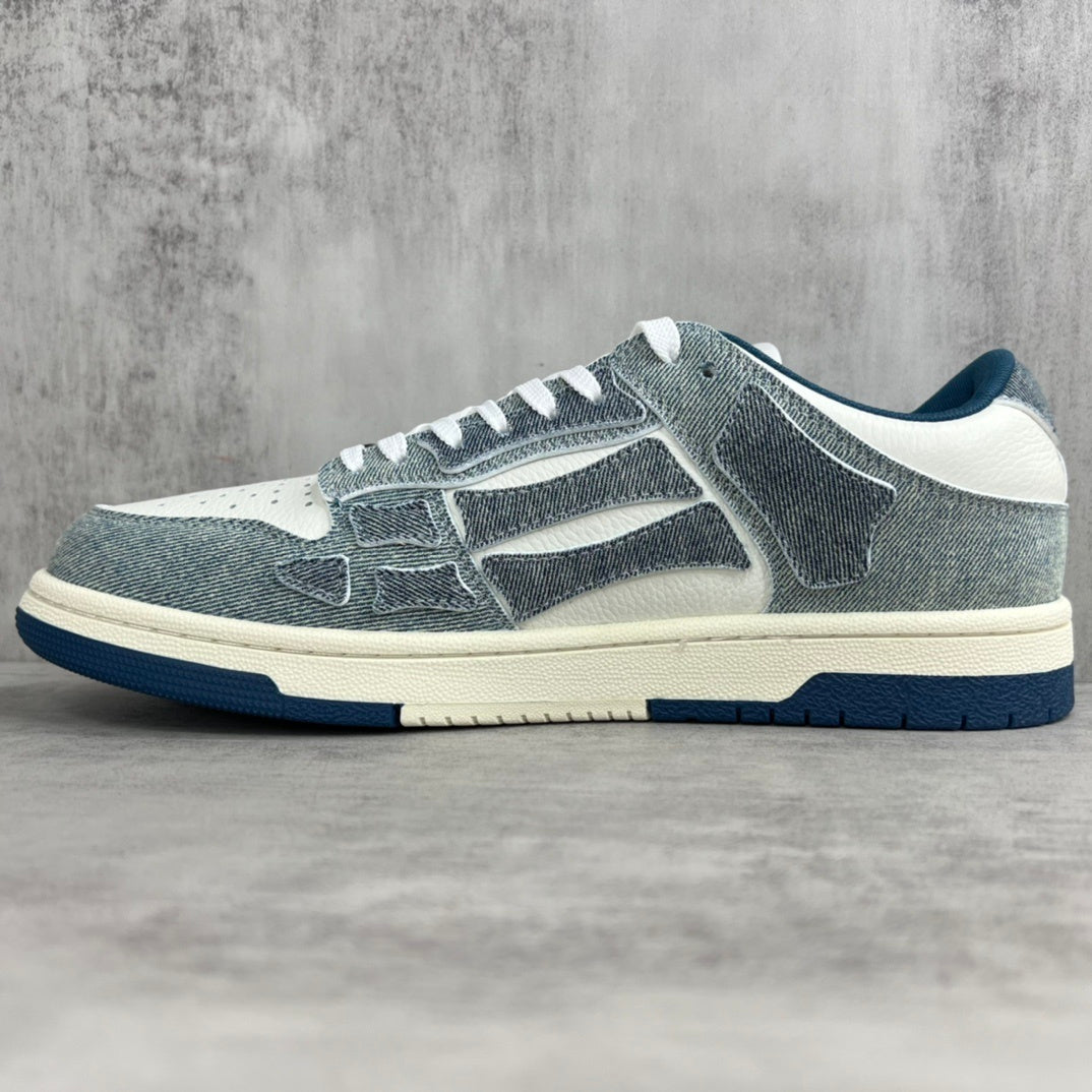 Amiri Skel Top Low "Denim Slate Blue"