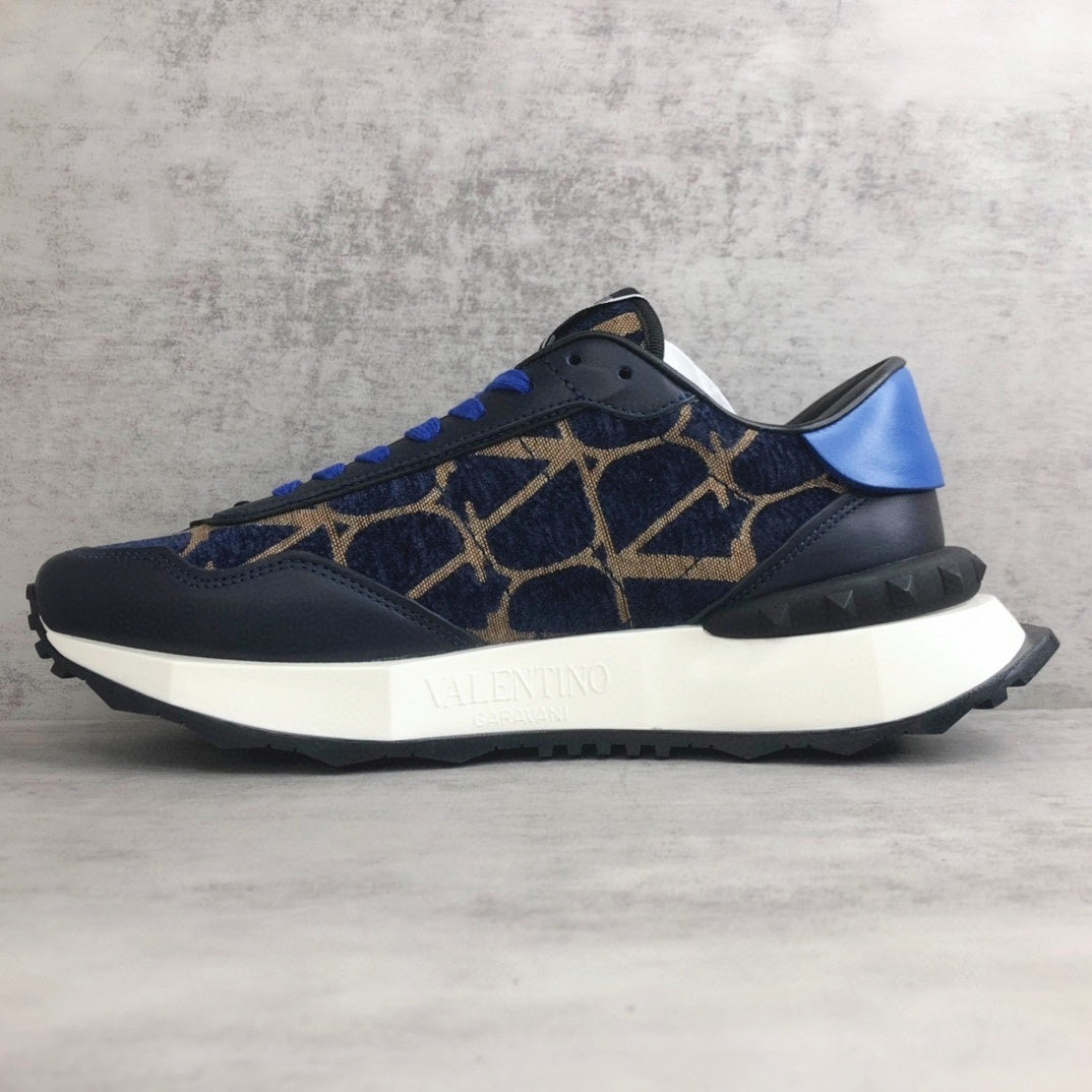 Valentino Garavani Netrunner "Blue-Black-Beige Monogram"