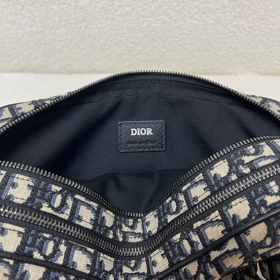Dior Oblique Jacquard Safari Bag with Strap