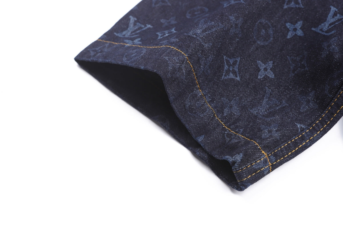 Louis Vuitton Monogram Denim Short-Sleeved Shirt